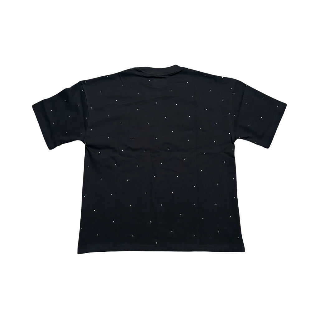 Oversized Black Humble Beast Shirt Fully Rhinestones