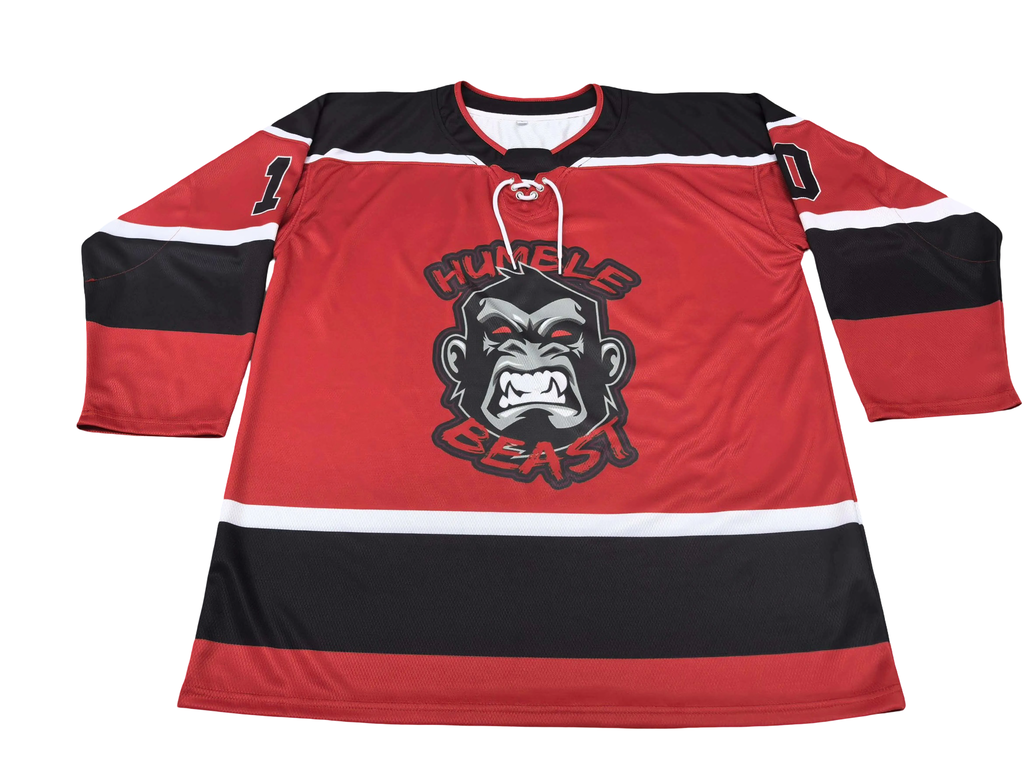 Humble Beast Hockey Jersey – Red/Black